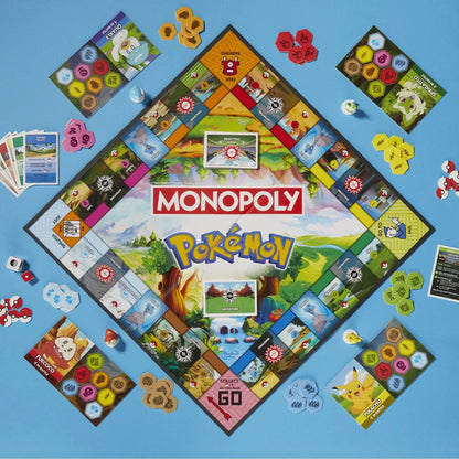 Monopoly Pokémon Edition Board Game 2 to 4 Players, Ages 8+
