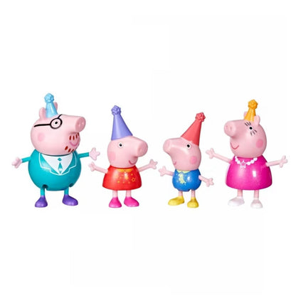 Peppa Pig Peppa's Family Party 3" Inch Figure 4-Pack Toy