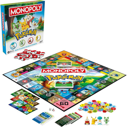 Monopoly Pokémon Edition Board Game 2 to 4 Players, Ages 8+