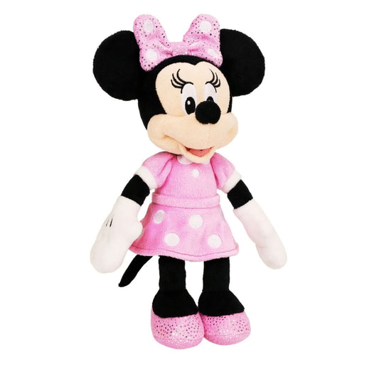 Disney Junior Mickey Mouse 9" Inch Bean Plush Toy, Minnie Mouse