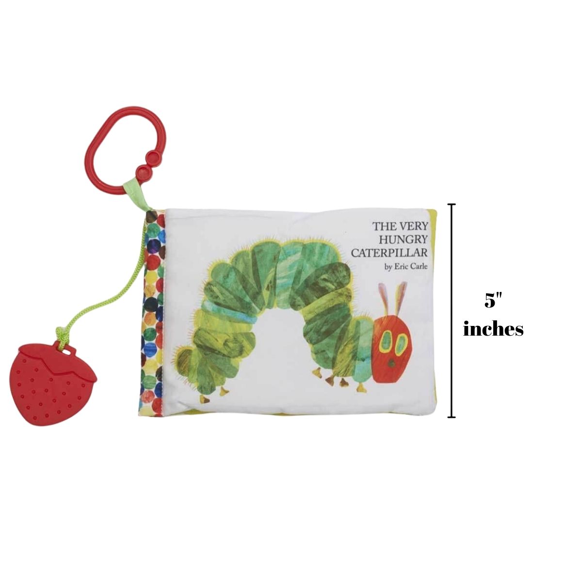 World of Eric Carle, The Very Hungry Caterpillar 5" Inch Soft Activity Book Toy