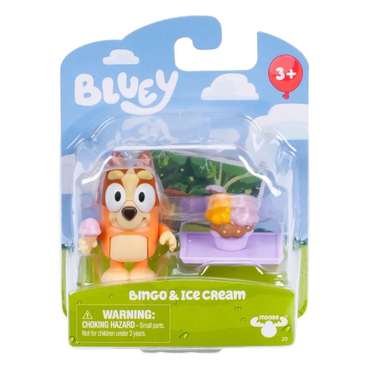 Bluey Story Starter Pack, Bingo & Ice Cream 3" Inch Toy Figure