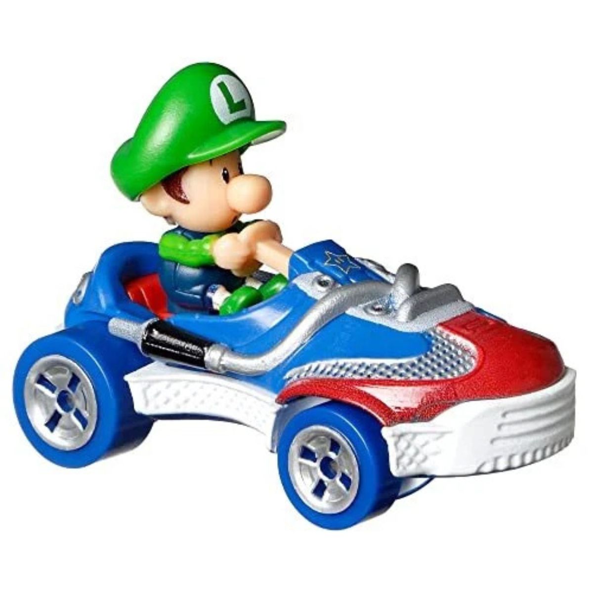Hot Wheels Mario Kart 1:64 Die-Cast Baby Luigi Sneaker Vehicle Car