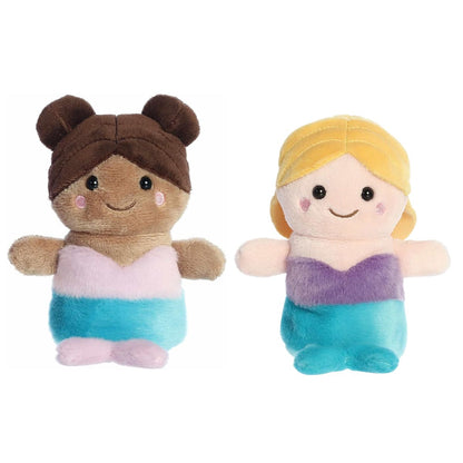 Aurora® Palm Pals™ Mythical Duo 5" Inch Plush Set, Oceana Mermaid & Serena Mermaid