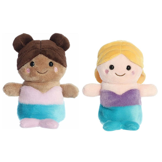 Aurora® Palm Pals™ Mythical Duo 5" Inch Plush Set, Oceana Mermaid & Serena Mermaid