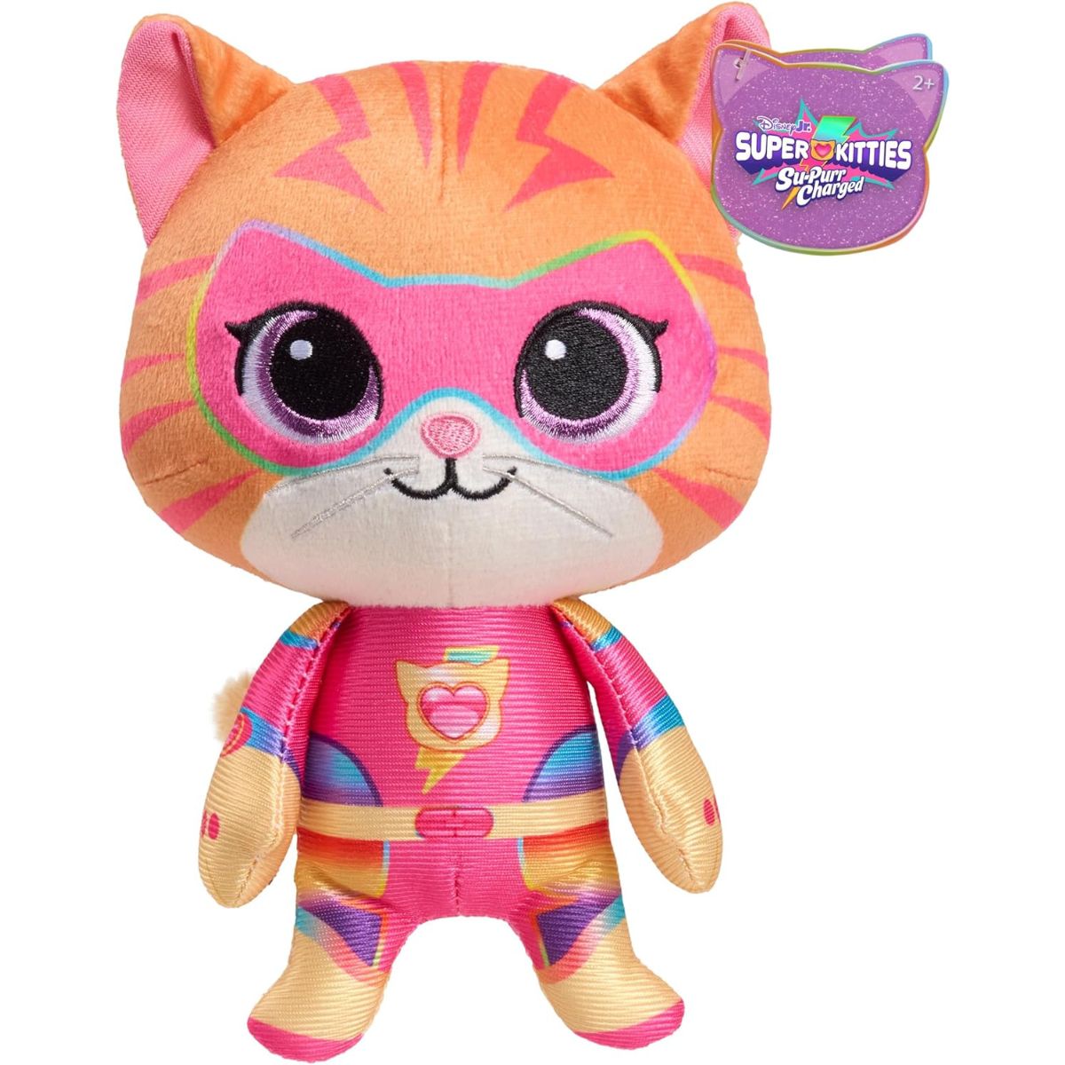 Disney Junior SuperKitties Su-Purr Charged 7" inch Ginny Stuffed Animal Plush Toy