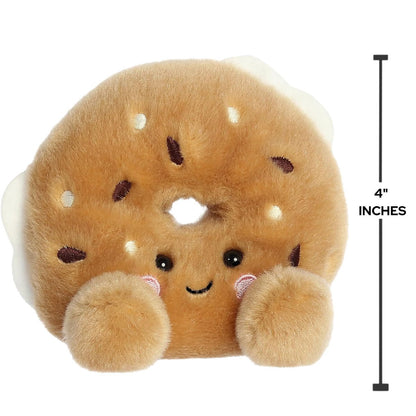 Aurora® Palm Pals™ Tony Everything Bagel™ 4 Inch Stuffed Animal Toy #1-438 Cravings