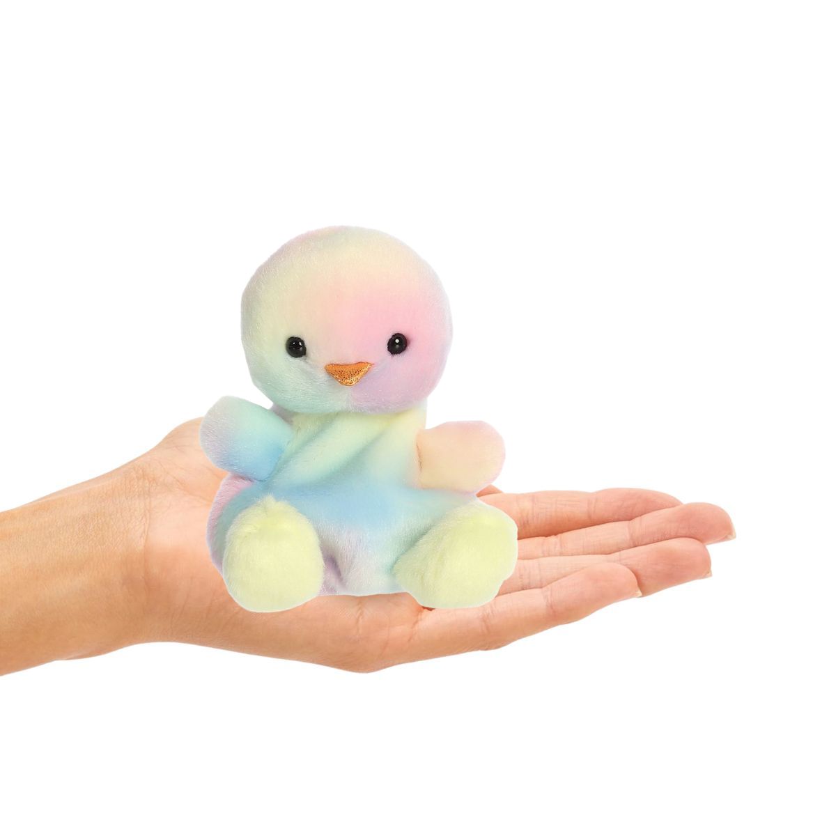 Aurora® Palm Pals™ Aura Rainbow Chick™ 5 Inch Stuffed Animal Toy #1-411 Seasonal