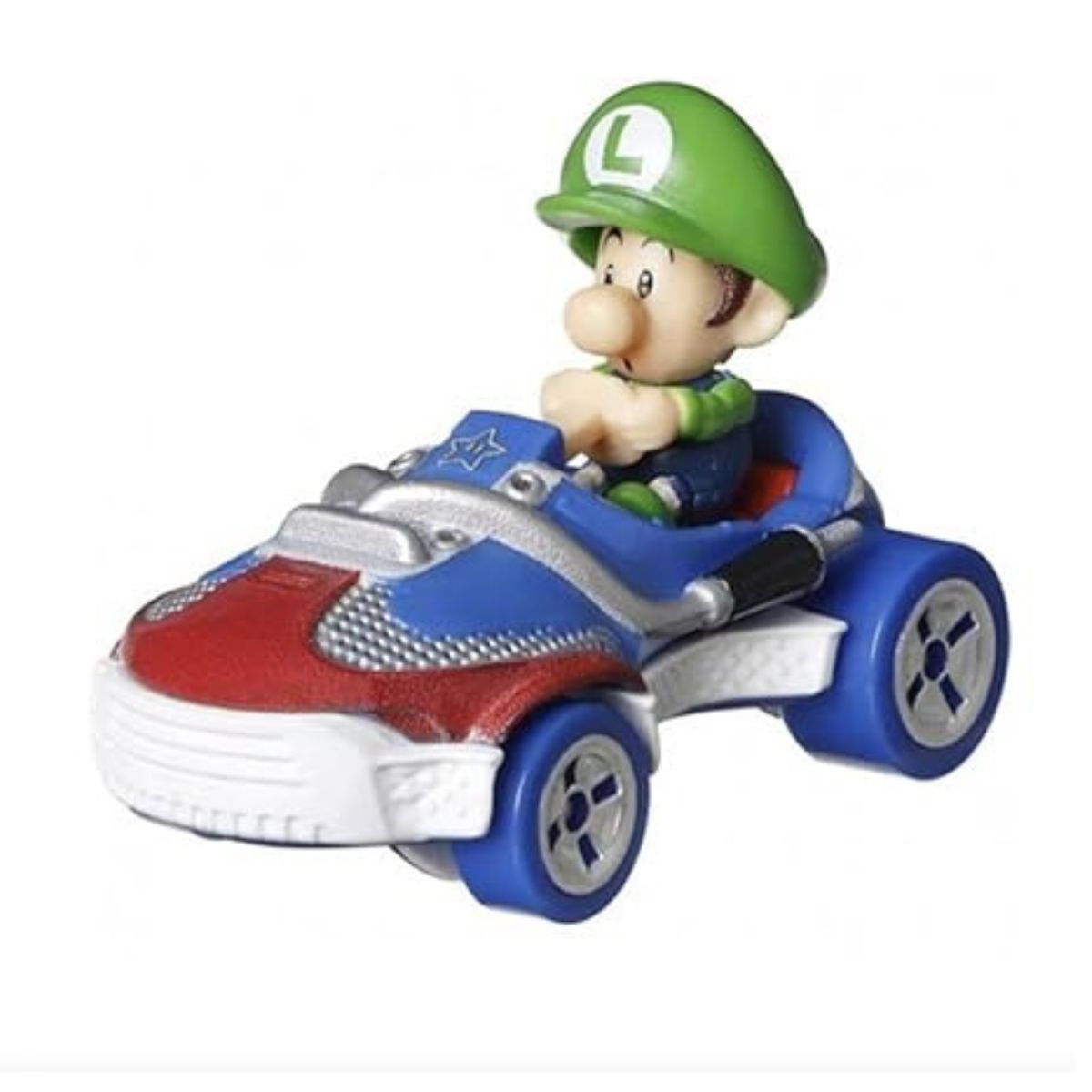 Hot Wheels Mario Kart 1:64 Die-Cast Baby Luigi Sneaker Vehicle Car
