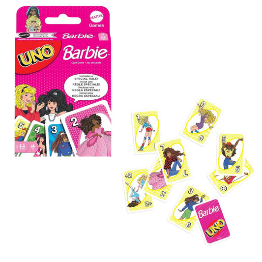 UNO Barbie Standard Game with Exclusive Wild Card Rule for 2 to 10 Players