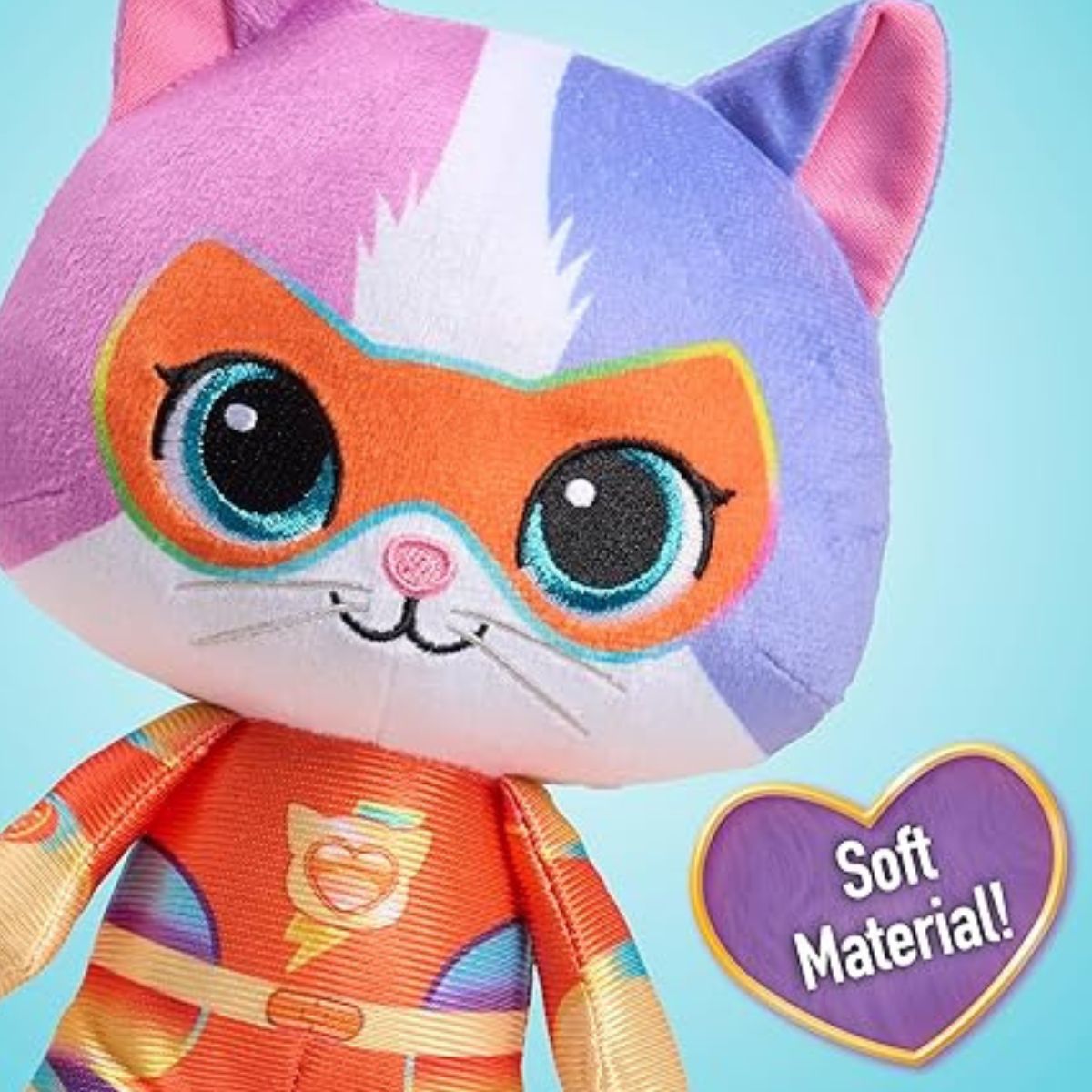 Disney Junior SuperKitties Su-Purr Charged 7" inch Buddy Stuffed Animal Plush Toy