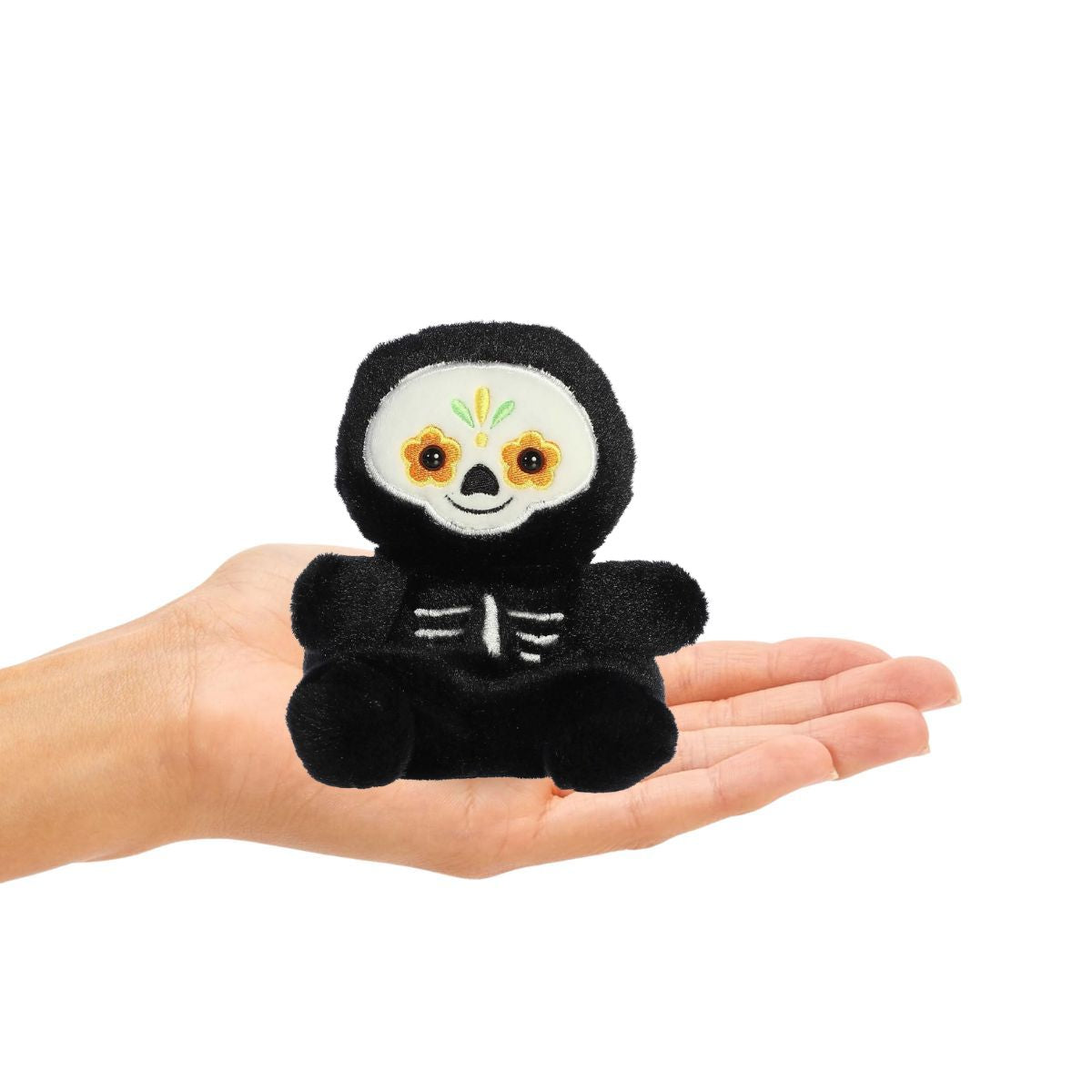 Aurora® Palm Pals™ Santiago Sugar Skull™ 5 Inch Stuffed Animal Toy, Holiday #1-240