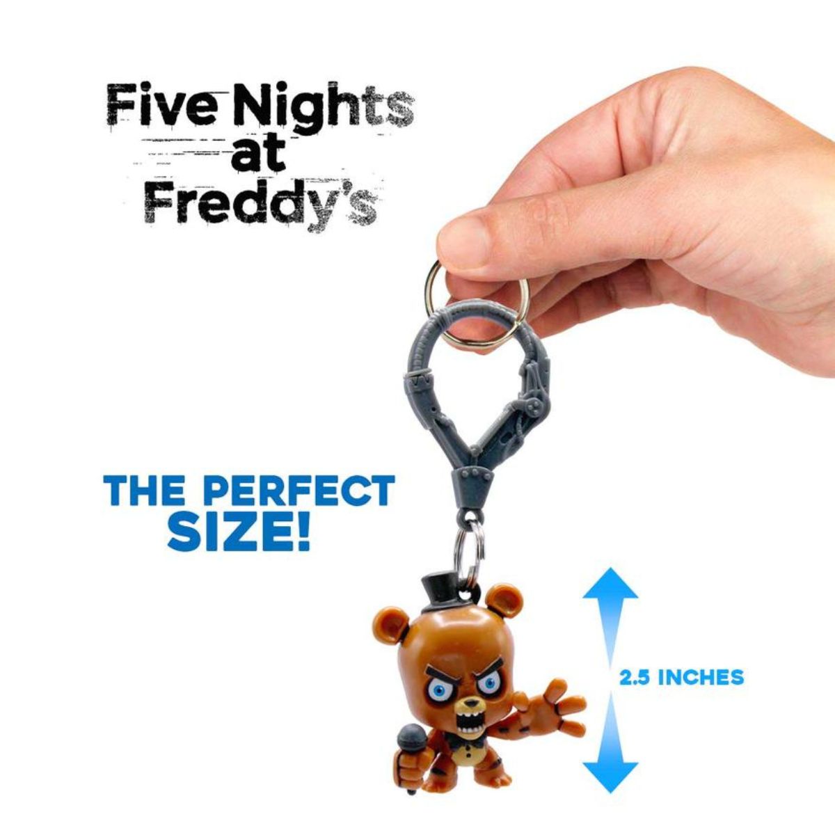 Five Nights at Freddy’s 2.5 Inch Mystery Movie Backpack Hangers Clip-On Figure, 1 Random