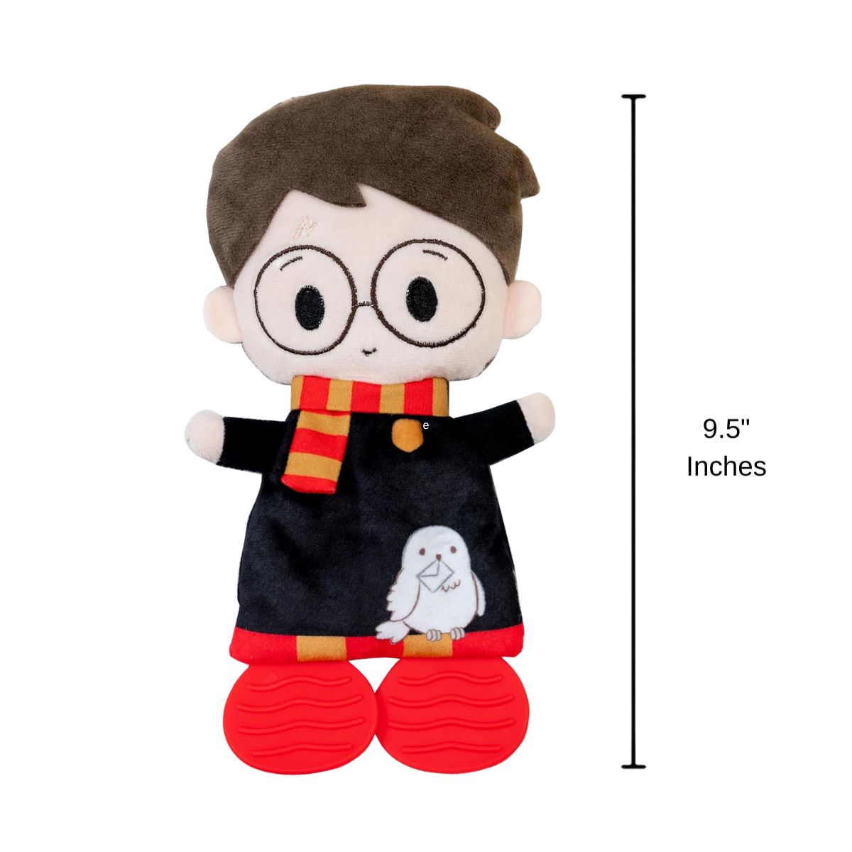 Harry Potter 9.5" Inch Sensory Crinkle Blanky & Teether Feet Activity Toy
