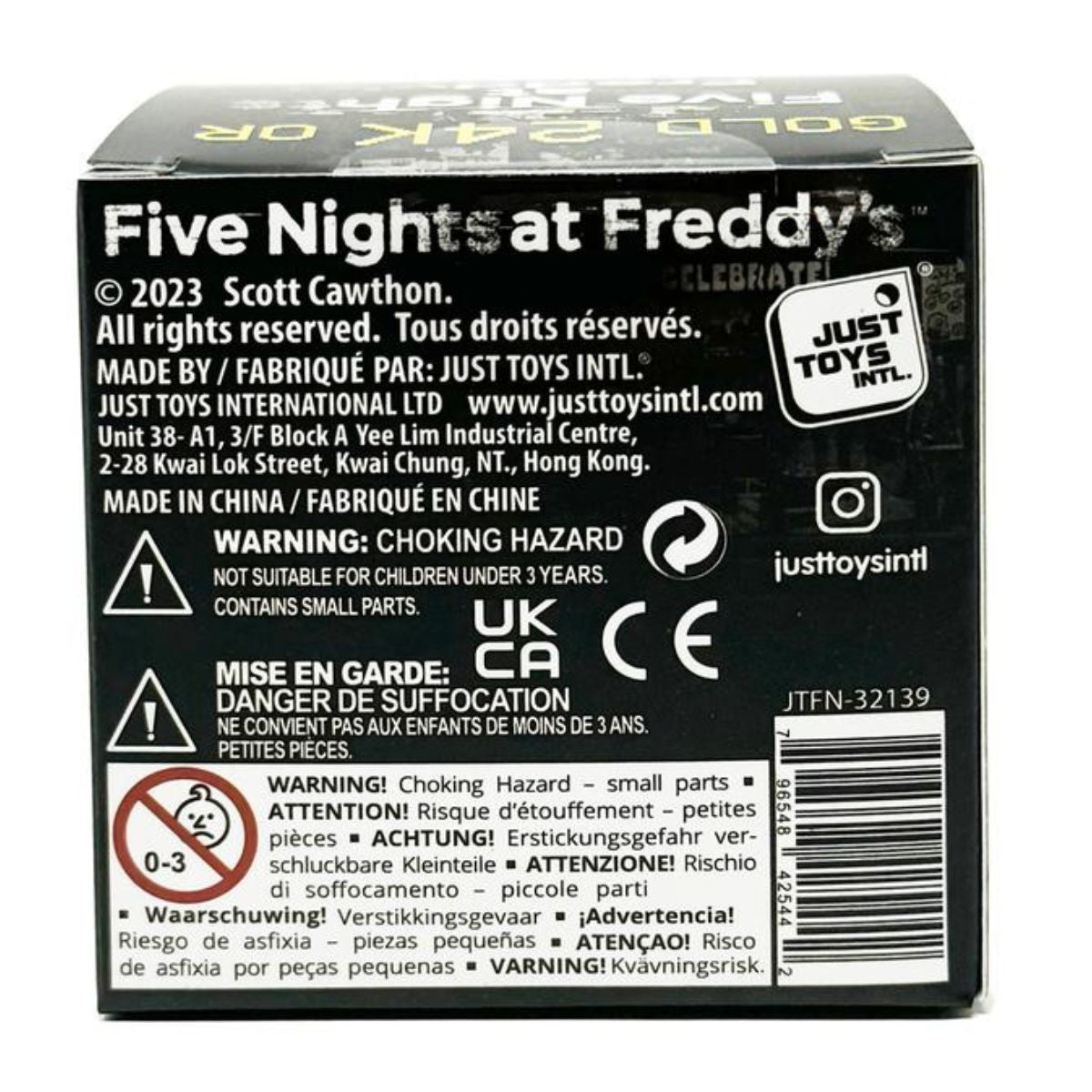 Five Nights at Freddy’s 2.5 Inch Mystery Movie Backpack Hangers Clip-On Figure, 1 Random