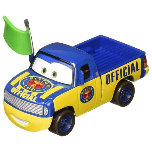 Disney Pixar Cars Character Dexter Hoover with Green Flag Die-Cast Vehicle Car, Scale 1:55