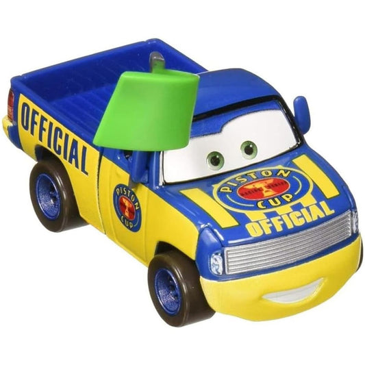 Disney Pixar Cars Character Dexter Hoover with Green Flag Die-Cast Vehicle Car, Scale 1:55