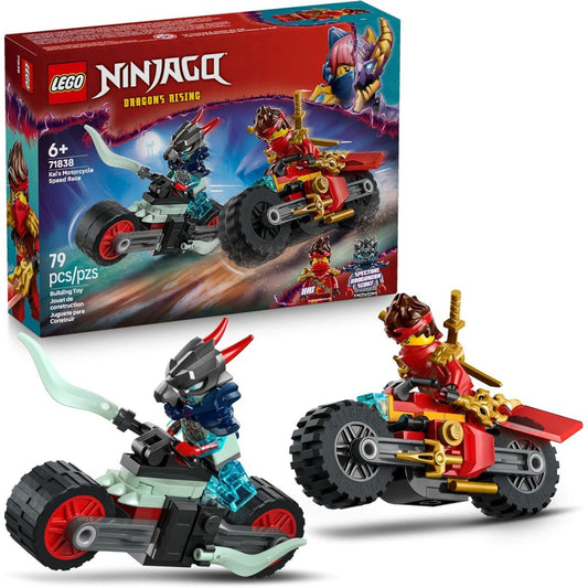 LEGO® NINJAGO Kai's Motorcycle Speed Race Building Kit 71838, 79 Pieces
