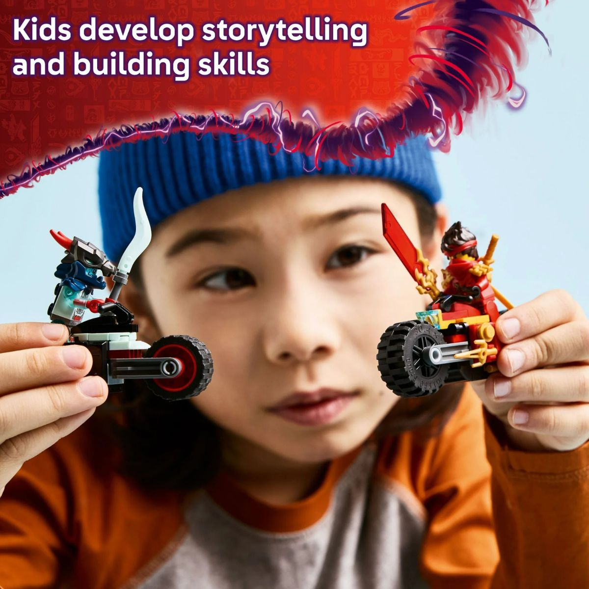 LEGO® NINJAGO Kai's Motorcycle Speed Race Building Kit 71838, 79 Pieces