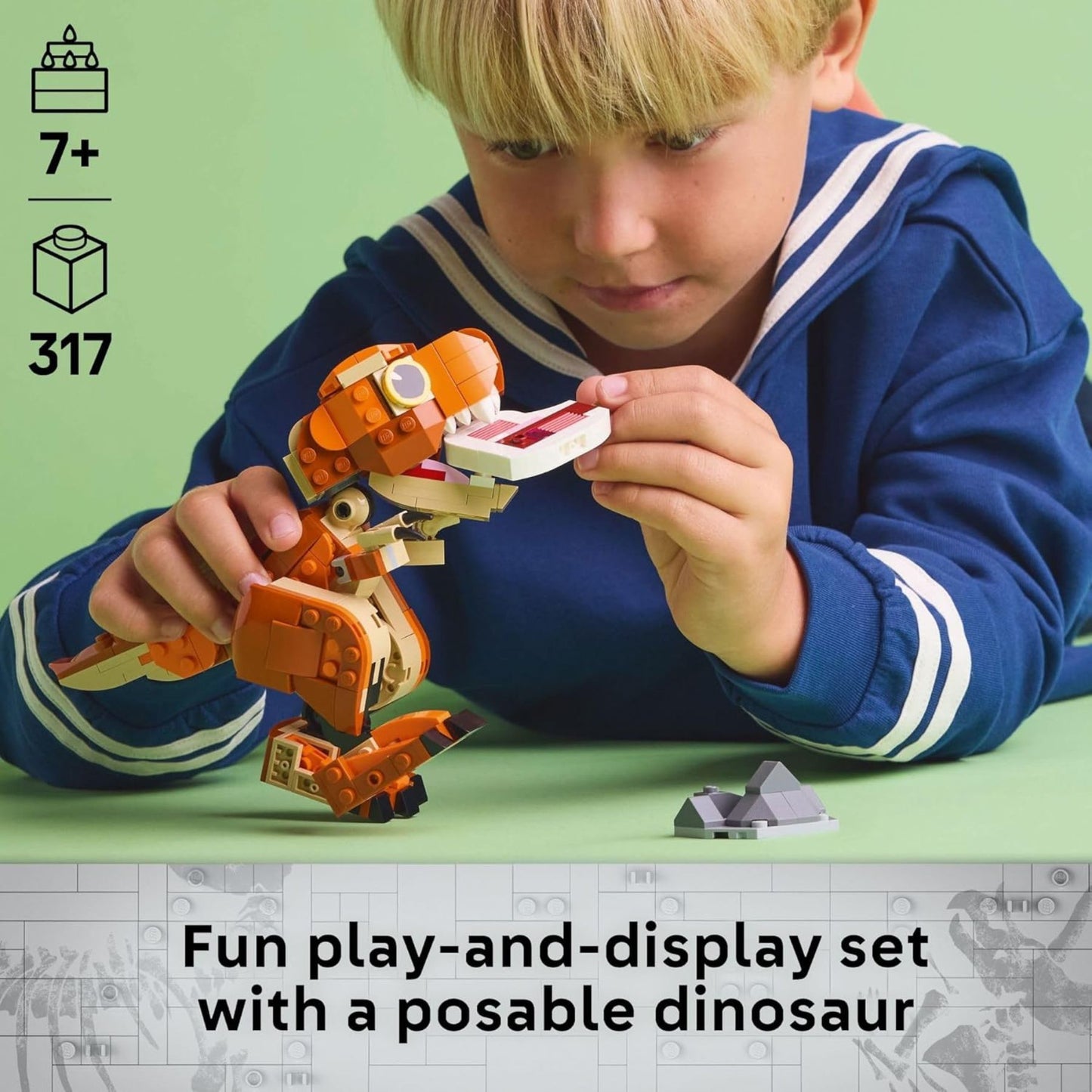 LEGO® Jurassic World Little Eatie T Rex  Dinosaur Building Kit 76967, 317 Pieces
