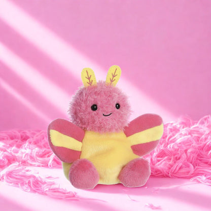 Aurora® Palm Pals™ Astrid Rosy Maple Moth™ 5 Inch Stuffed Animal Toy #1-566 Critters