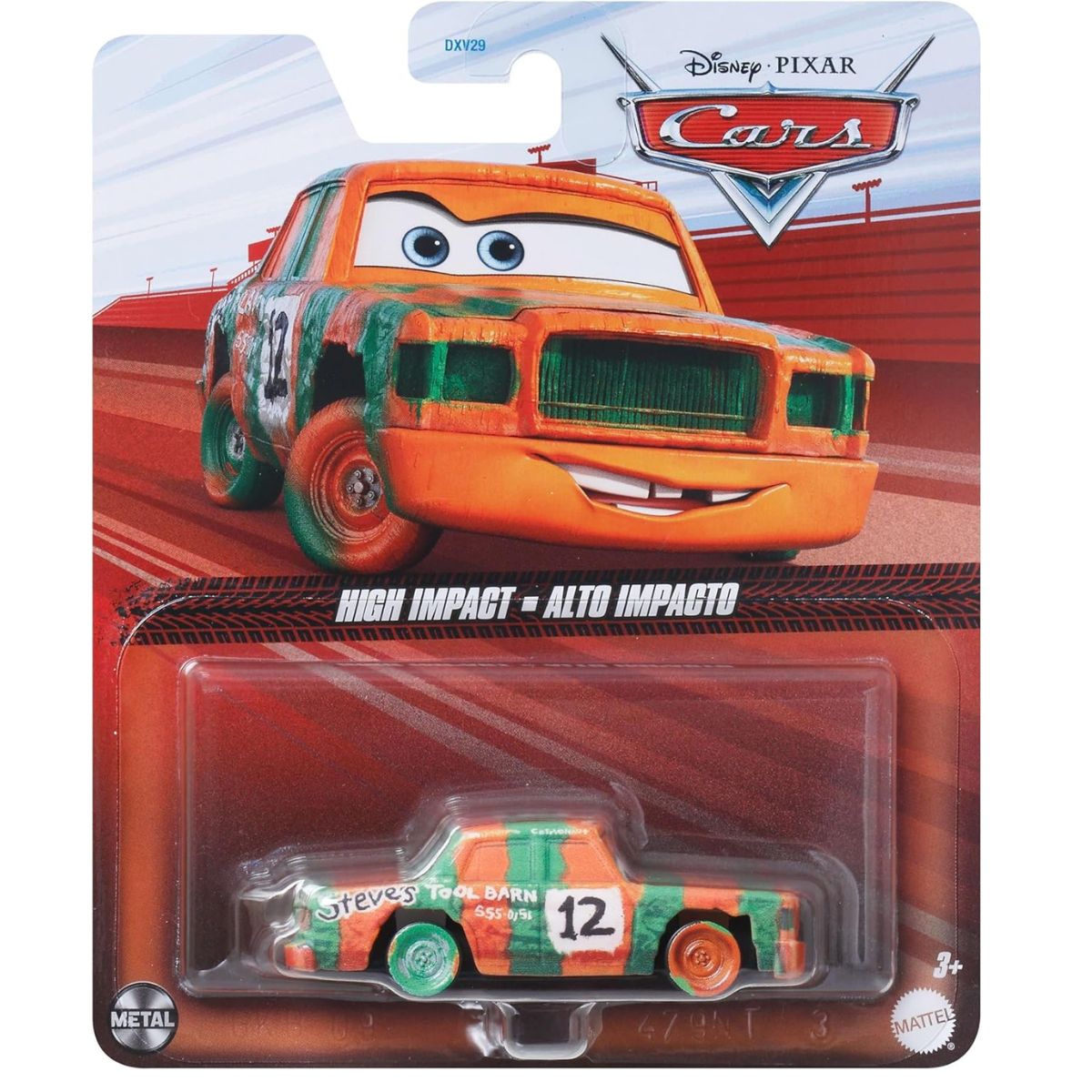 Disney Pixar Cars Character High Impact Die-Cast Vehicle Car, Scale 1:55