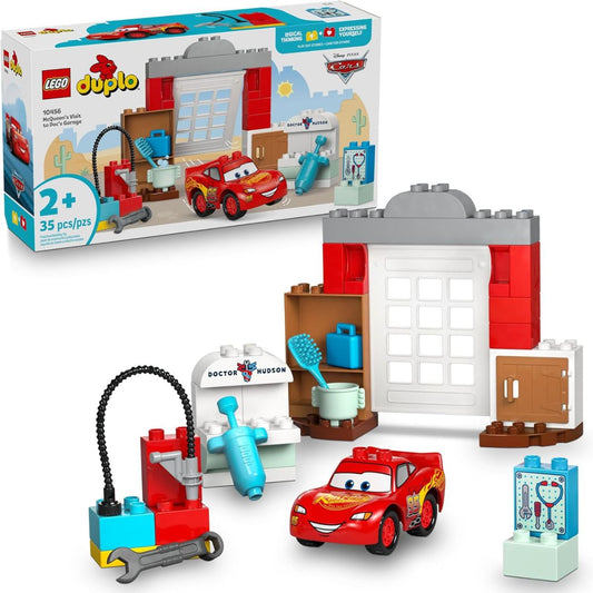 LEGO® DUPLO® Disney and Pixar Cars McQueen’s Visit to Doc’s Garage Building Kit 10456, 35 Pieces