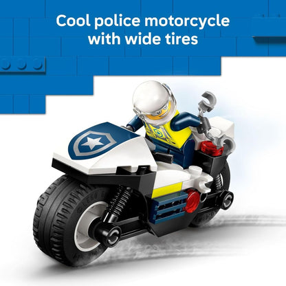 LEGO® City Motorcycle Chase Building Set 60455, 65 Pieces