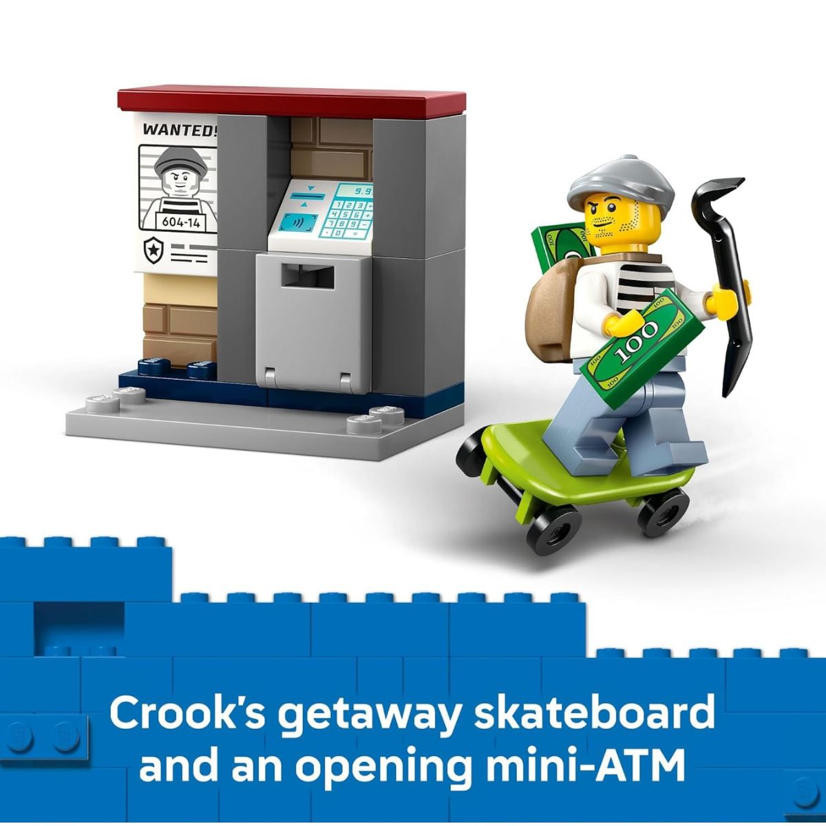 LEGO® City Motorcycle Chase Building Set 60455, 65 Pieces