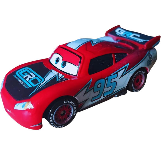 Disney Pixar Cars Global Racers Cup Character GRC Lightning McQueen Die-Cast Vehicle Car, Scale 1:55