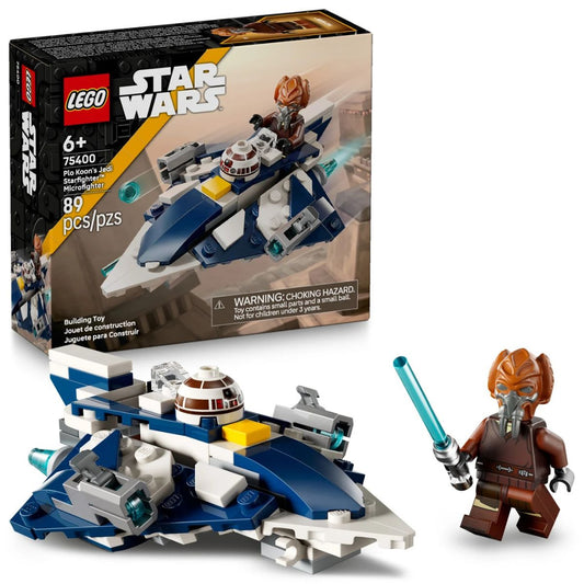 LEGO® Star Wars Plo Koon’s Jedi Starfighter Microfighter Building Kit 75400, 89 Pieces