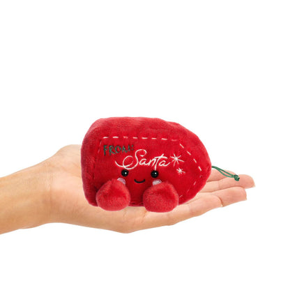 Aurora® Palm Pals™ Eudora Gift Tag From Santa™ 5 Inch Stuffed Animal Toy #1-465 Seasonal