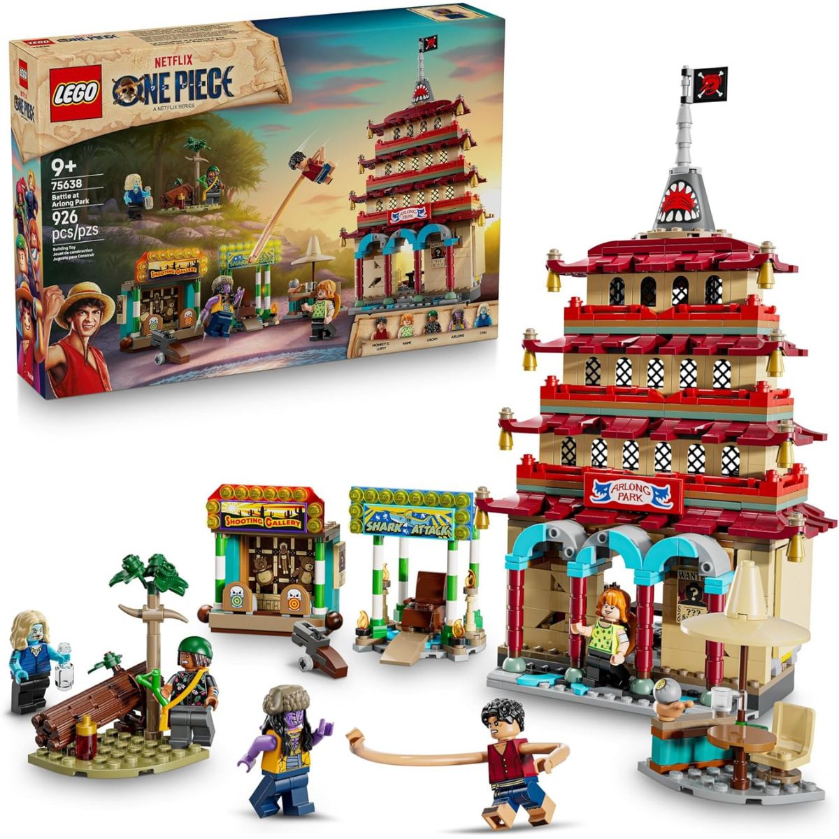 LEGO® ONE PIECE Battle at Arlong Park Building Kit 75638, 926 Pieces