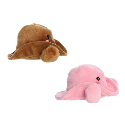 Aurora® Palm Pals™ Western Duo 5" Inch Plush Set, Orville Cowboy Hat™ & Sally Pink Cowgirl Hat™