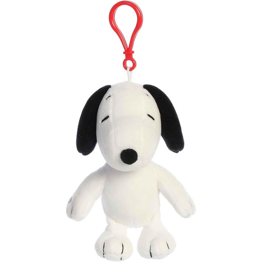 Aurora® Peanuts Snoopy 5 Inch Clip On Keychain Plush Stuffed Animal