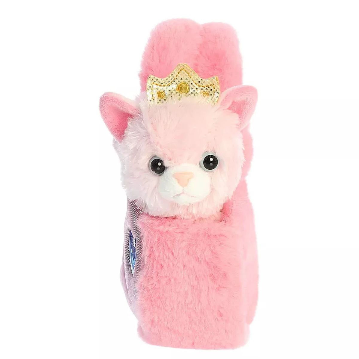 Aurora® Fancy Pals™ Glitter Princess Pink Kitty™ 8 Inch Stuffed Animal with Purse Carrier