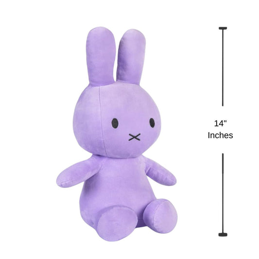 Color your World with Miffy 14" Inch Purple Collectible Stuffed Animal Plush Toy