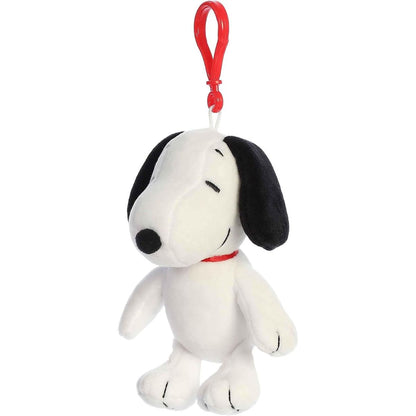 Aurora® Peanuts Snoopy 5 Inch Clip On Keychain Plush Stuffed Animal