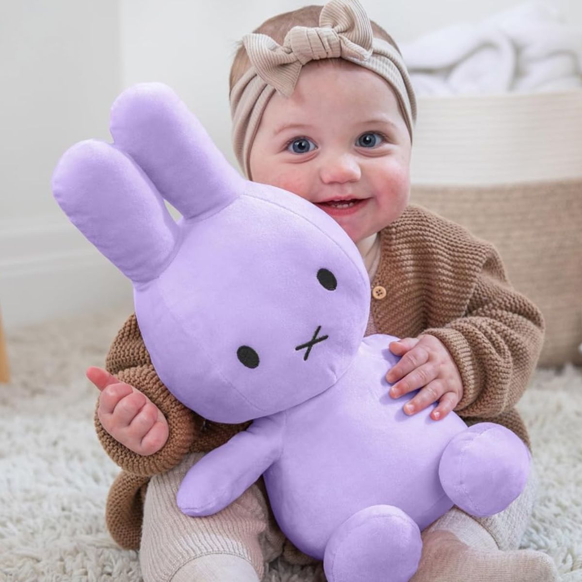 Color your World with Miffy 14" Inch Purple Collectible Stuffed Animal Plush Toy