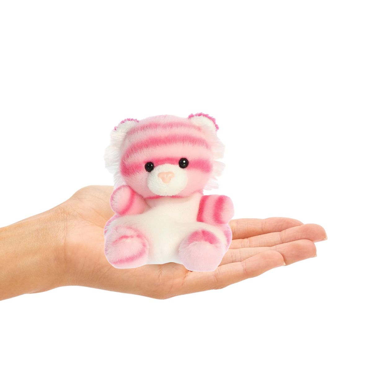 Aurora® Palm Pals™ Rosé Pink Tiger™ 5 Inch Stuffed Animal Toy #1-150 Zoo