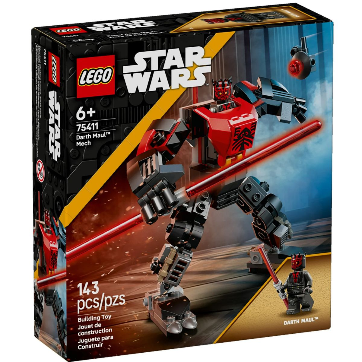 LEGO® Star Wars Darth Maul Mech Building Kit 75411, 143 Pieces