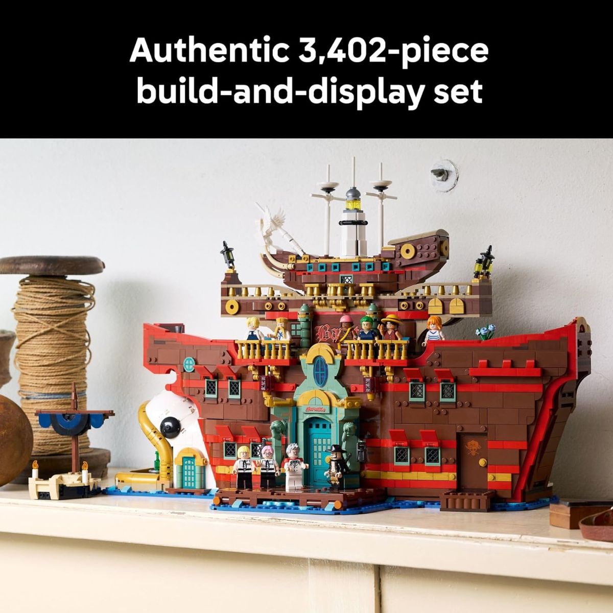 LEGO® ONE PIECE The Baratie Floating Restaurant Building Kit 75640, 3402 Pieces