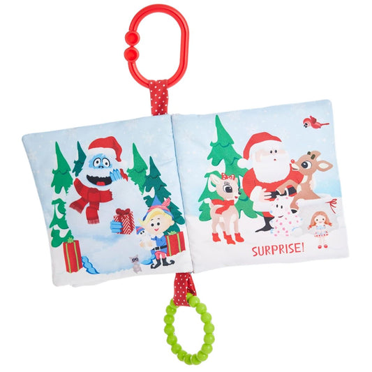 Rudolph The Red-Nosed Reindeer 5" Inch Soft Activity Teether Book Toy