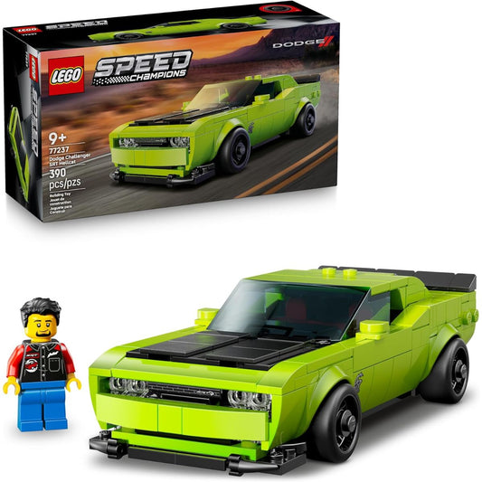 LEGO® Speed Champions Dodge Challenger SRT Hellcat Sports Car Building Kit 77237,  390 Pieces