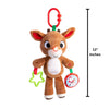 Rudolph The Red-Nosed Reindeer 12 Inch On-the-Go Teether Activity Toy