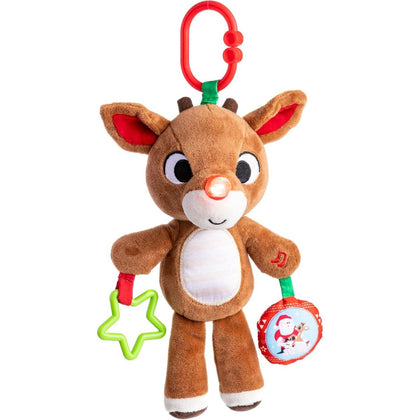 Rudolph The Red-Nosed Reindeer 12 Inch On-the-Go Teether Activity Toy