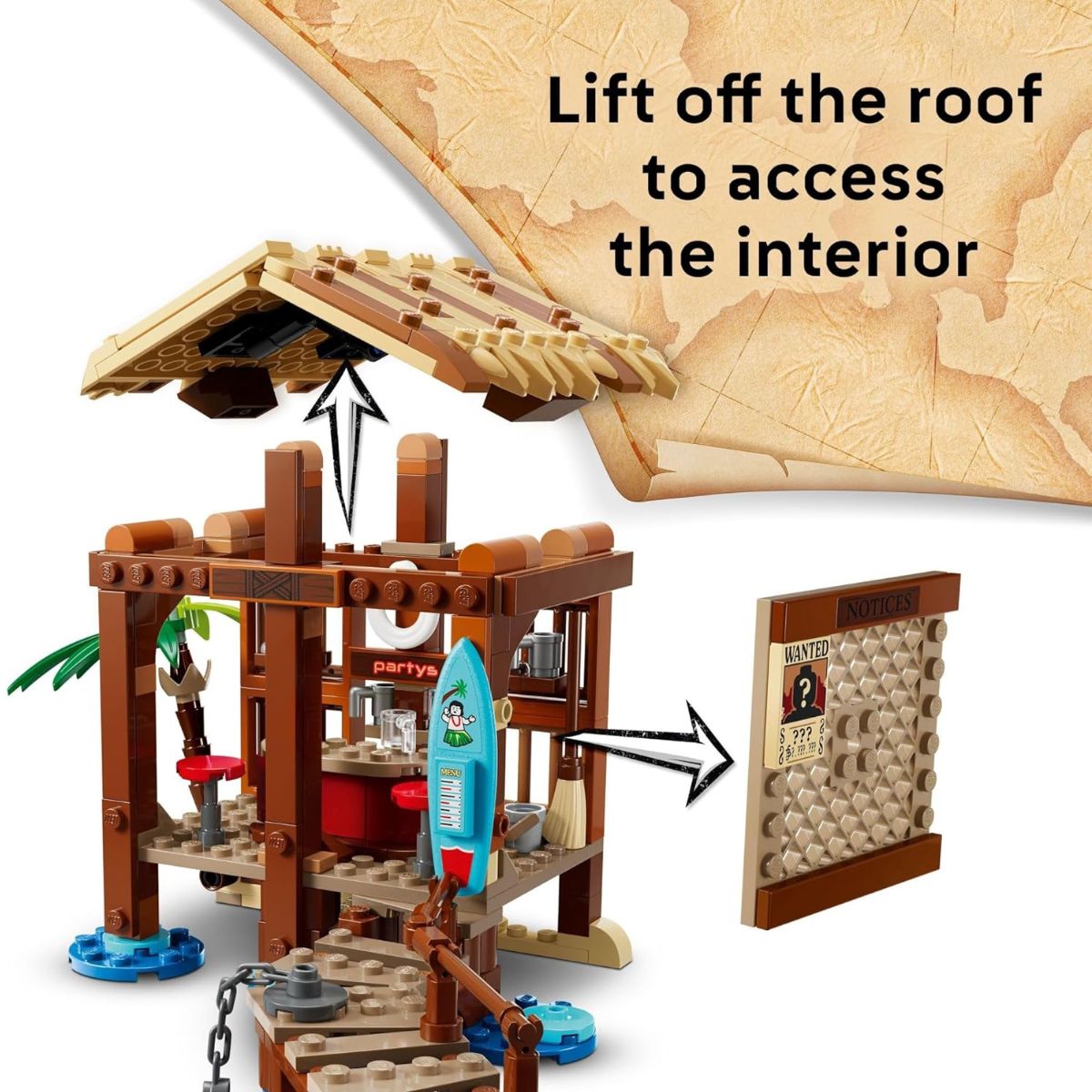 LEGO® ONE PIECE Windmill Village Hut Building Kit 75636, 299 Pieces