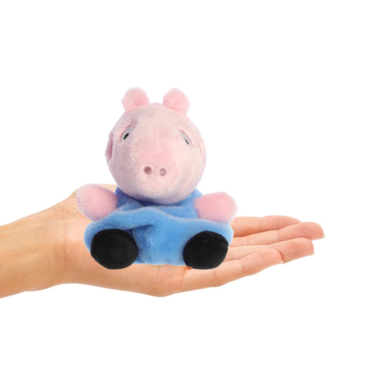 Aurora® Palm Pals™ Peppa Pig George 5 Inch Stuffed Animal Toy #2-048 Licensed