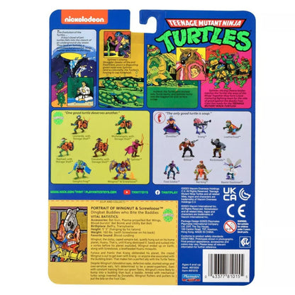 Playmates Teenage Mutant Ninja Turtles: 4” Original Classic Wingnut & Screwloose Basic Figure