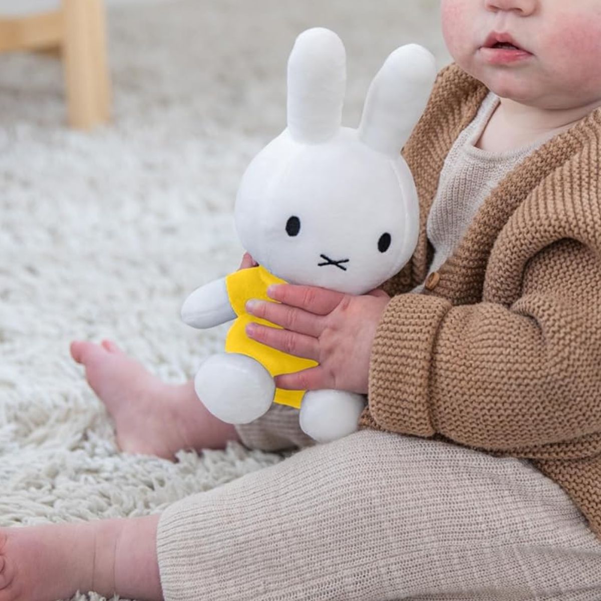 Color your World with Miffy Miffy with Yellow Sewn-In Dress 8" Inch Collectible Stuffed Animal Plush Toy